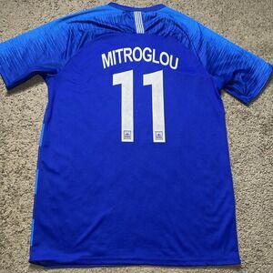 Blue Greece Kostas Mitroglou Soccer Jersey XL #11